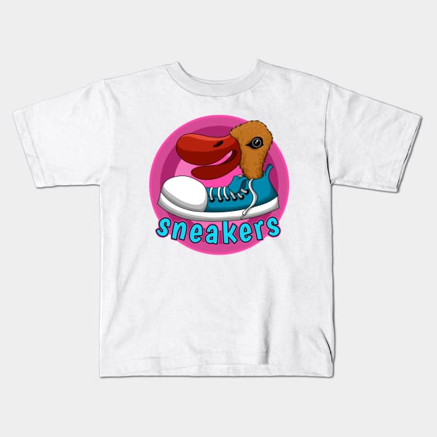 Sneakers Kids T-Shirt by Astrajingga